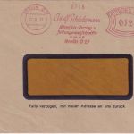 DR - Berlin O27 1937 12 Pfg. AFS "Schustermann Adressen-Verlag" Brief