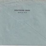 DR - Berlin W8 1929 15 Pfg. AFS "Deutsche Bank" Brief n. Neukirch