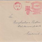 DR - Berlin W9 1930 5 Pfg. AFS "Decker's Verlag" Drucksache n. Neukirch