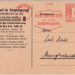 DR - Berlin SW11 1931 3 Pfg. AFS "Erdmann Patentverwertung" Drucksachenkarte