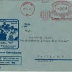 DR - Berlin SW19 1932 8 Pfg. AFS "Barmer Ersatzkasse" illustrierter Ortsbrief