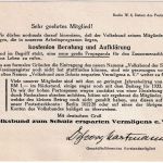DR - Berlin W8 1934 3 Pfg. AFS "Schutz dem Sparer" Drucksachenkarte
