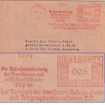 DR - Berlin W57 1933 5 Pfg. AFS "Berufsvertretung DRP" Drucksachenbrief