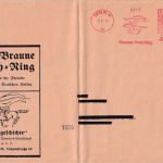 DR - Berlin W35 1934 3 Pfg. AFS "Brauner Buch-Ring" illustr. Drucksachenbrief