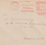 DR - Berlin NW7 1934 3 Pfg. AFS "Stilkes Rechtsbibliothek" Drucksachenbrief
