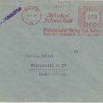 DR - Berlin SO16 1932 4 Pfg AFS "Proletarischer Verlag Reimann" Drucksachenbrief