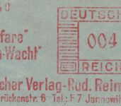 DR - Berlin SO16 1932 4 Pfg AFS "Proletarischer Verlag Reimann" Drucksachenbrief