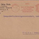 DR - Bernburg a/S. 1931 15 Pfg AFS "Deutsche Solvay Werke" Brief n. Halle