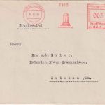 DR - Berlin-Tempelfhof 1936 3 Pfg AFS (Chemische Fabrik) Drucksache