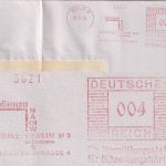 DR - Berlin W9 1935 4 Pfg. AFS "Vermittlungsstelle Bühnenangehörige" Drucksache