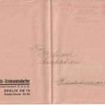 DR - Berlin SW19 1935 4 Pfg. AFS "Schaufenster" Drucksachenbrief . Bischofswerda