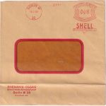 DR - Berlin W35 1930 8 Pfg. AFS "Shell Bezin Öle" Ortsbrief/Werbevignette