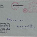 DR - Berlin W56 1930 5 Pfg. AFS "Reichsverband Kfz-Handel" Drucksachenbrief