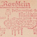 DR - Weidhausen b. Coburg 1939 6 Pfg. AFS "Raedlein Möbelfabrik" Karte n. Weil