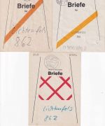 BRD - Lichtenfels 7 versch. Brief-/Päckchenbundzettel 1991