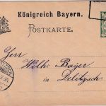 Bayern - Kasendorf 6. JAN 98 Aushilfs-Ra3 5 Pfg. Ganzsache n. Delitzsch