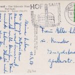 Bayern - Hof a/S. Hotel Restaurant Strauss sw-AK gelaufen 1957