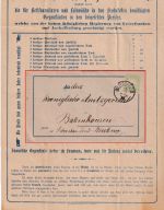 Bayern - 3 Pfg. Wappen Wz. 3 Werbedrucksache Würzburg - Babenhausen 1888