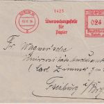 DR - Berlin W8 1934 12 Pfg. AFS "Überwachungsstelle f. Papier" Brief n. Freiburg