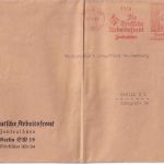 DR - Berlin SW19 1933 15 Pfg. AFS "Deutsche Arbeitsfront" Drucksache 100-250g