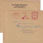 DR - Berlin N4 1937 12 Pfg. AFS "Deutsche Arbeitsfront" Brief n. Dachtow