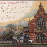 Berlin - Kronprinzen-Zelt farb. AK gelaufen 1904