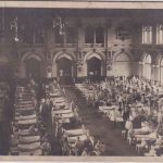 Berlin - Friedrichshain Brauerei Reserve-Lazarett sw-/Foto-AK/Feldpostkarte 1918