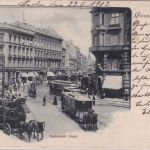 Berlin - Mitte Hackescher Markt Straßenbahnen Pferdekutschen sw-AK 1920