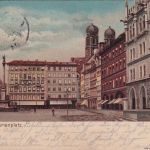 Bayern - München 10 unfrankierte karte n. Augsburg 1901 - Nachporto