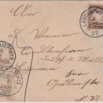 Bayern - 5+2 Pfg. Porto unterfrankierter Ortsbrief bis 15g Landau Pfalz 1907