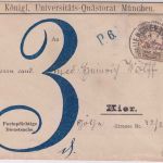 Bayern - 3 Pfg. Porto portopfl. Orts-Dienstbrief München 17. JUN 95