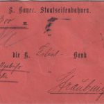 Bayern - 25+10+5 Pfg. Luitpold/E-Lochung Wertbrief Grafenau Straubing 24. JAN 15