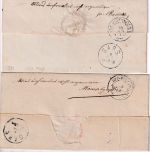Bayern - Bad Kissingen 1884 2 unfrankierte Briefe n. Gars - versch. Nachporti !!