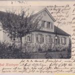 Bayern - Bad Kissingen Wohnhaus sw-AK gelaufen 1902