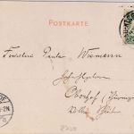 Bayern - Bad Kissingen Wohnhaus sw-AK gelaufen 1902