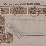 DR-Infla - 14x5 M. Ziffer Dienstbrief Nürnberg - Röthenbach 26. JAN 23