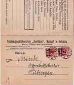 DR-Infla - 2x2 Mio./5 Tsd. Firmenkarte m. Antwort Nortorf - Tübingen 20.10.23