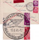 DR - Neustadt (Waldnaab) Bleikristallglas Handwerbestempel Eilbrief 1940