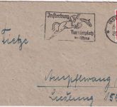 DR - Insterburg 6.9.43 "Turnierplatz des Ostens" Masch.stempel Brief