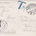 Österreich - 24g Portomarke unfrankierte Karte Unzmarkt - Wien 1933