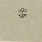 DR - 3x12+6 Pfg. Mutter Saar Einschreibebrief Rück - Frankfurt a/M. 1935
