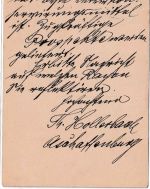 Bayern - 5 Pfg Luitpold Ganzsache Aschaffenburg - FFM/postlagernd 1913 Nachporto