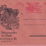 DR - Miltenberg 1937 12 Pfg AFS "700 Jahre...Festwoche" illustr. Brief n München