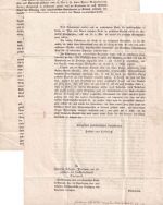 Bayern - Brückenau 8/8 HKS Drucksache/Dienstbrief n. Waizenbach (1860)