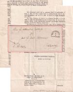 Bayern - Brückenau 8/8 HKS Drucksache/Dienstbrief n. Waizenbach (1860)