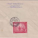 All.Bes. - 3x50 Pfg. Leipziger Messe Bogenränder u.a. Eil-Einschreibebrief 1948