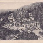 Bayern - Brückenau Cafe Restaurant Villa Erholung sw-AK gelaufen/Bahnpost 1931