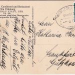 Bayern - Brückenau Cafe Restaurant Villa Erholung sw-AK gelaufen/Bahnpost 1931
