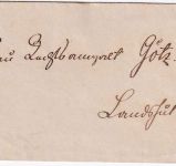 Bayern - 3 Kr. Wappen gez. Brief HKS Heilsbronn 12/2 - Landshut