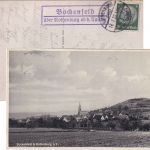DR - Bockenfeld ü. Rothenburg o.T. Landpost-Ra2 entspr. AK n. Lehrberg 1936
